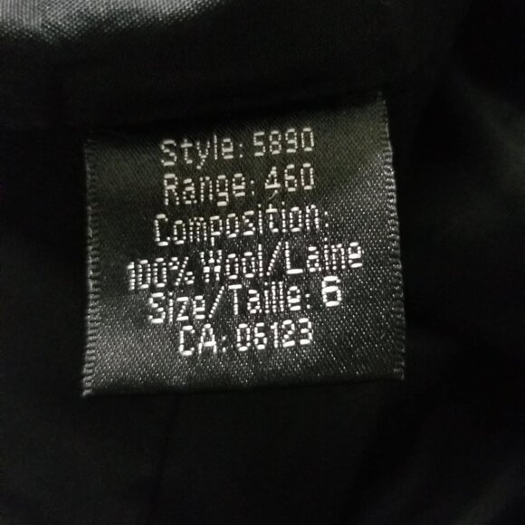 D'Oraz Blazer Black Wool Size 6 Formal Business Modern Office - Picture 3 of 7